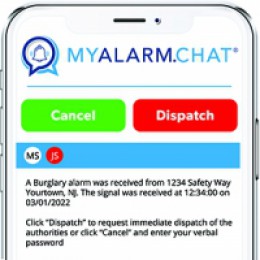 COPS Monitoring releases MYALARM.CHAT to reduce false alarms